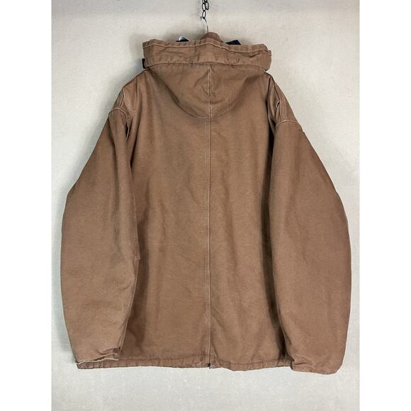 Carhartt Jacket Mens 3XL‎ Brown Sandstone Traditional Coat With Attached Hood - Picture 14 of 16